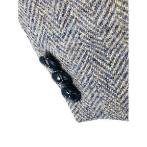 42R Haggar Imperial USA Mens Vintage 2 Button Pure Wool Tweed Blazer Sport Coat